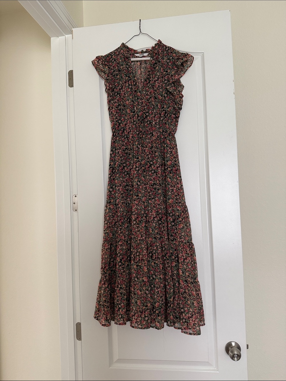 BB Dakota by Steve Madden floral chiffon ditsy midi dress XS - Picture 4 of 9